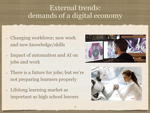Digitally Enhanced Education Webinars, University of Kent, dr. Tony Bates