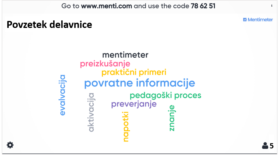 Slika s povzetkom delavnice