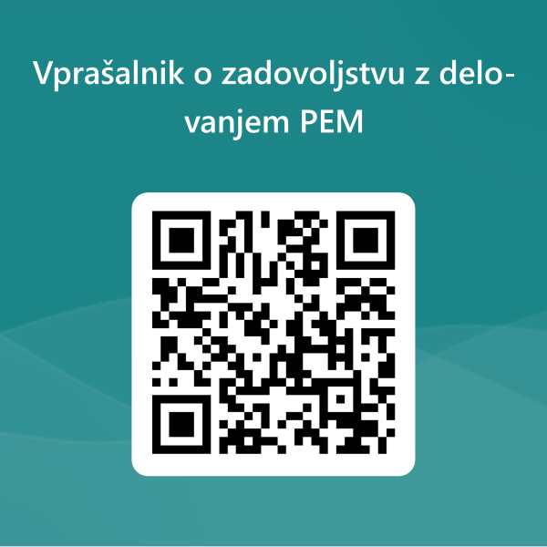 QR koda do vprasalnika o zadovoljstuv