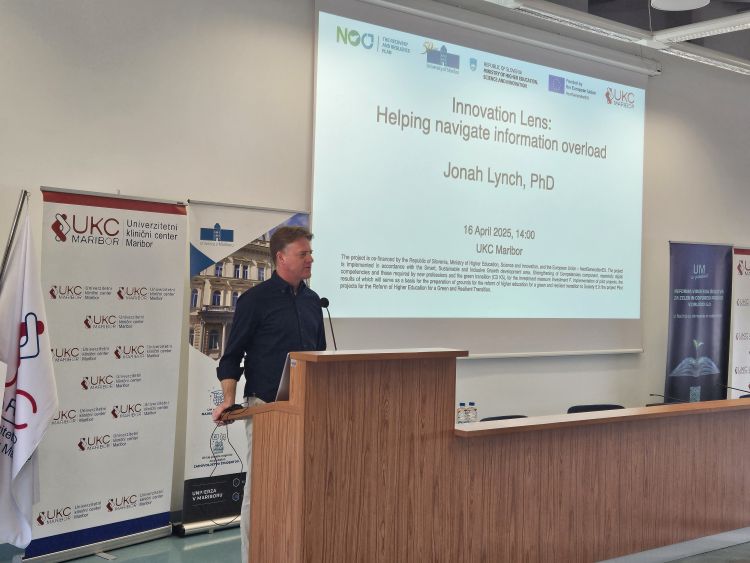 Dr. Jonah Lynch je predstavil orodje Innovation Lens.