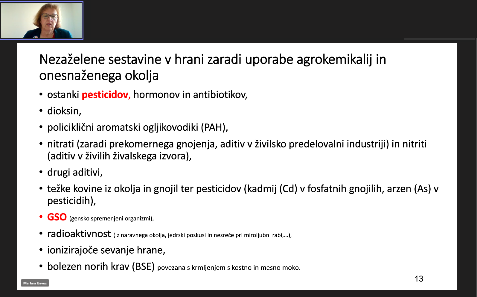 Nezaželene sestavine v hrani se znajdejo tudi zaradi onesnaženega okolja.
