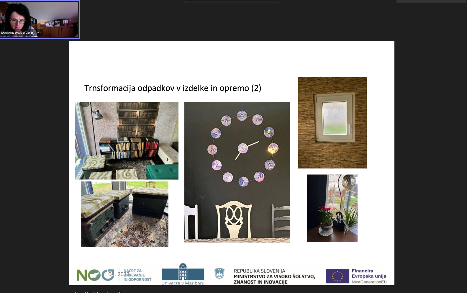 Transformacija odpadkov v izdelke in opremo.