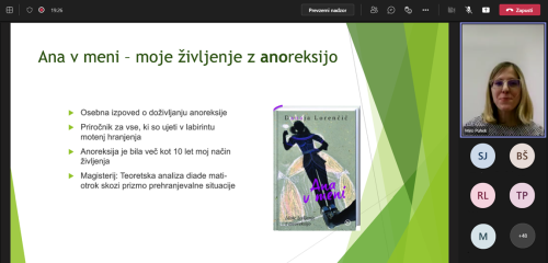 Vsebine s predavanja so dosegljive tudi v knjigi Ana v meni