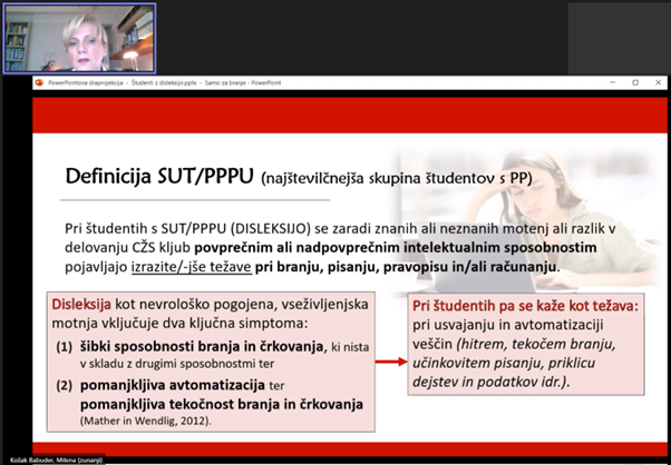 Definicija disleksije.