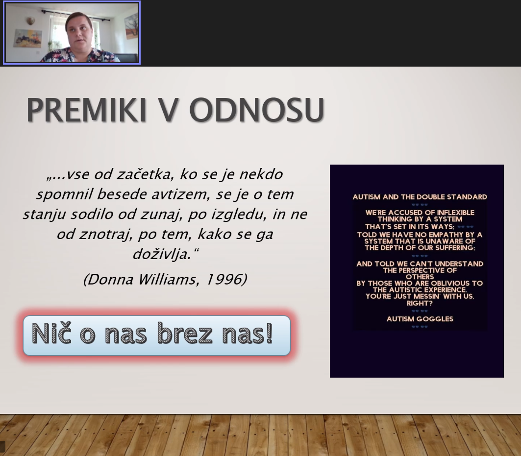 Pri sodelavalnem raziskovanju naj bi se držali načina, da se nič ne zgodi brez nevrotipičnih posameznic, posameznikov.