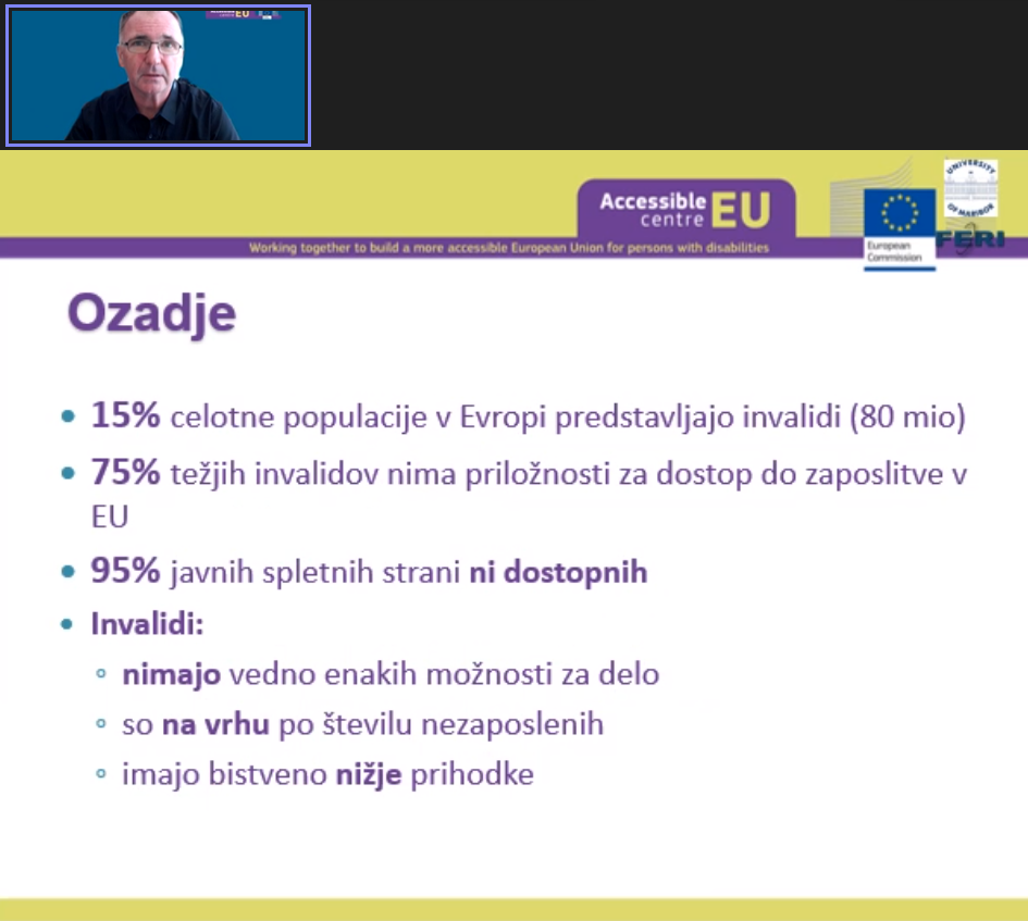 Kar 15 procentov celotne populacije v Evropi predstavljajo invalidi.