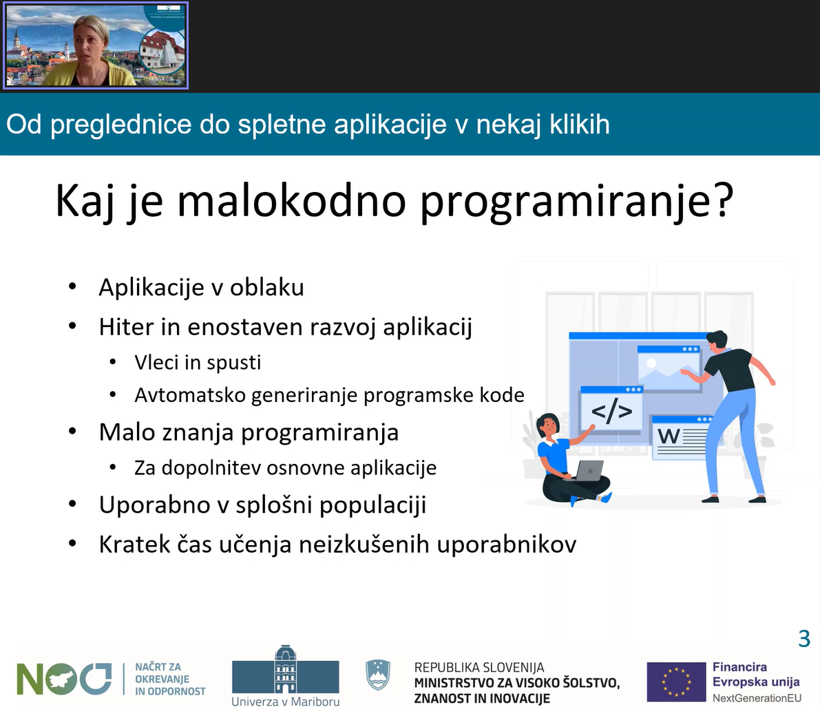 Kaj je malokodno programiranje?