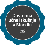 Značka delavnice Dostopna učna izkušnja v Moodlu